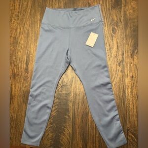 Nike One Women's Therma-FIT Diffused Blue HW 7/8 Leggings (FB5703-491) X-Large